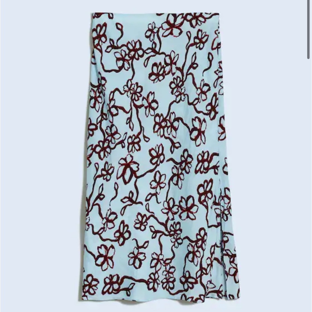 Madewell Layton Midi Print Skirt in Floral